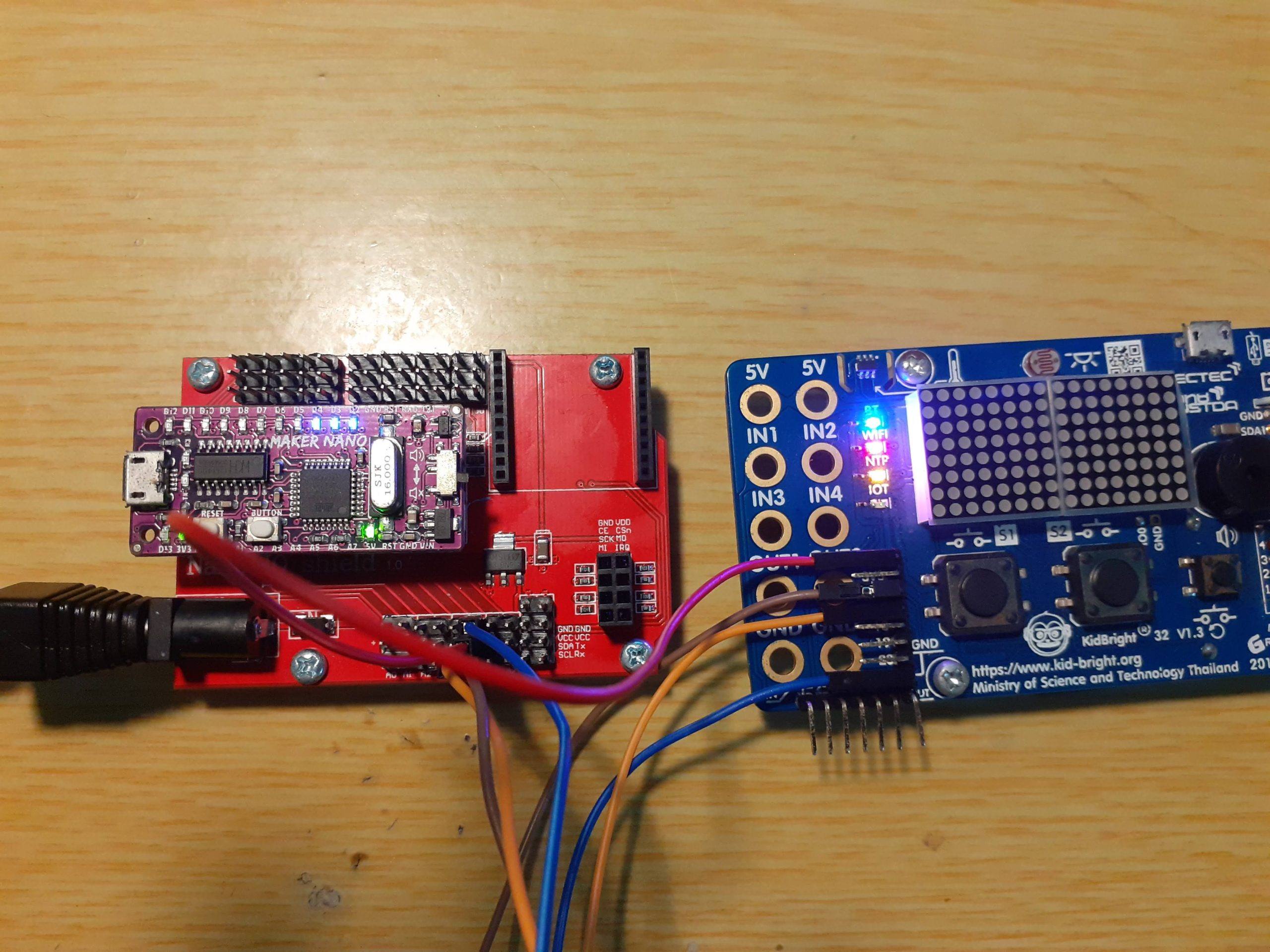 I2C between Maker Nano and Kid-Bright32 (Esp32)