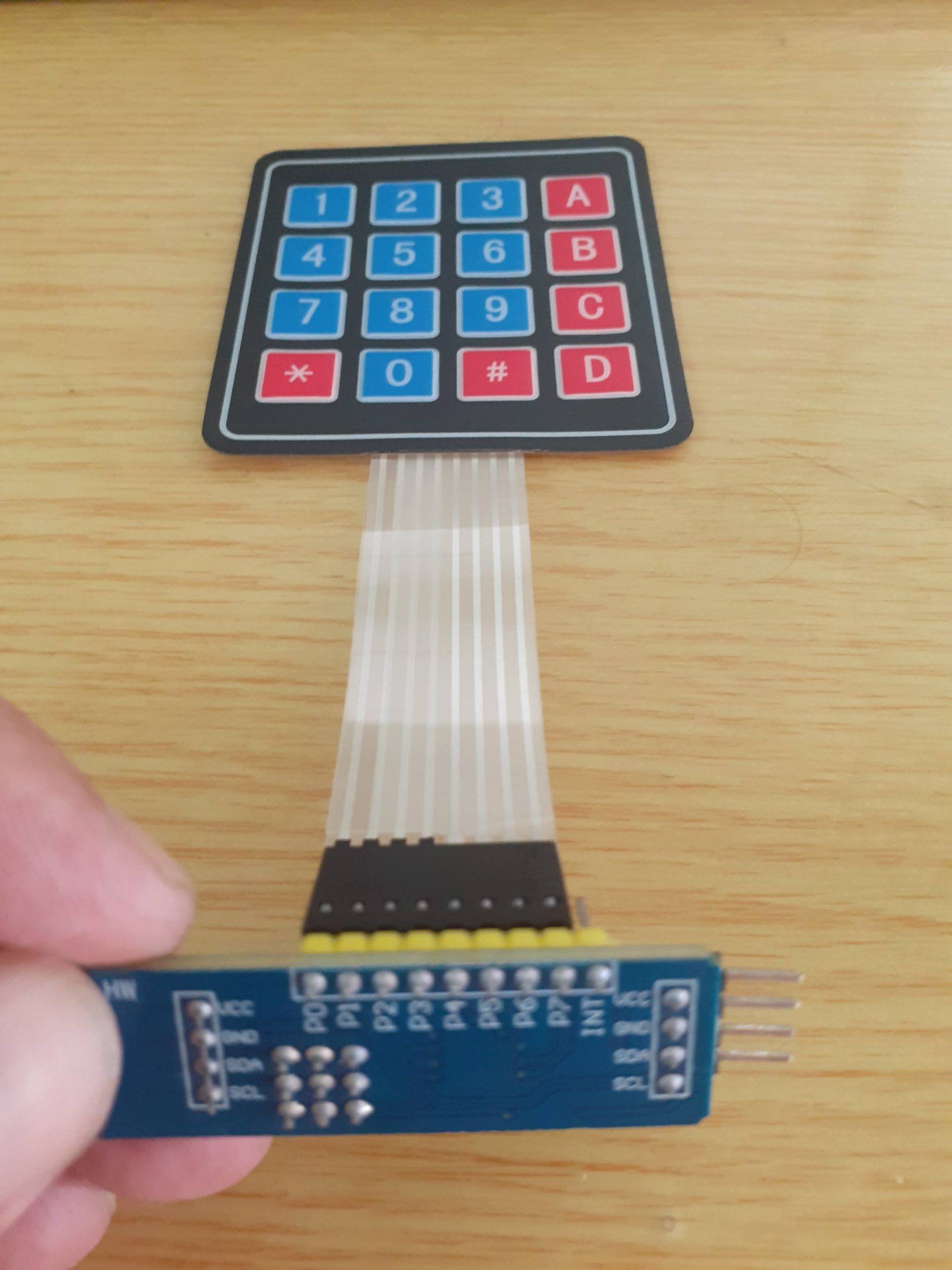 Using I2C with a 4×4 Matrix Keypad