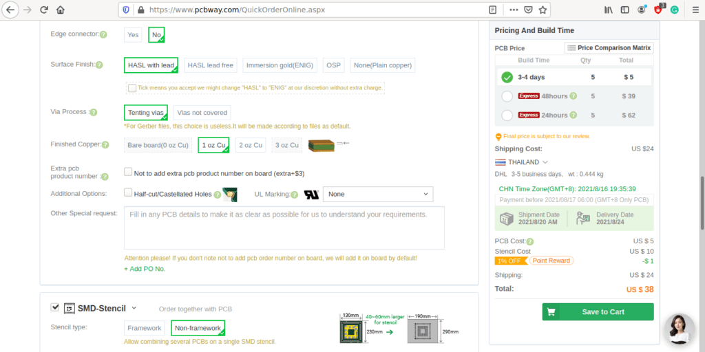 PCBWay Stencil