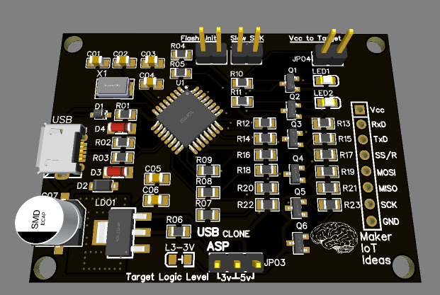 Build your own USB-ASP Programmer Clone