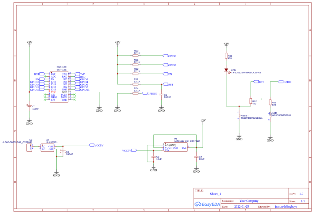 3 speed Fan controller with Local control Circuit Diagram