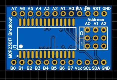 A breadboard friendly MCP23017