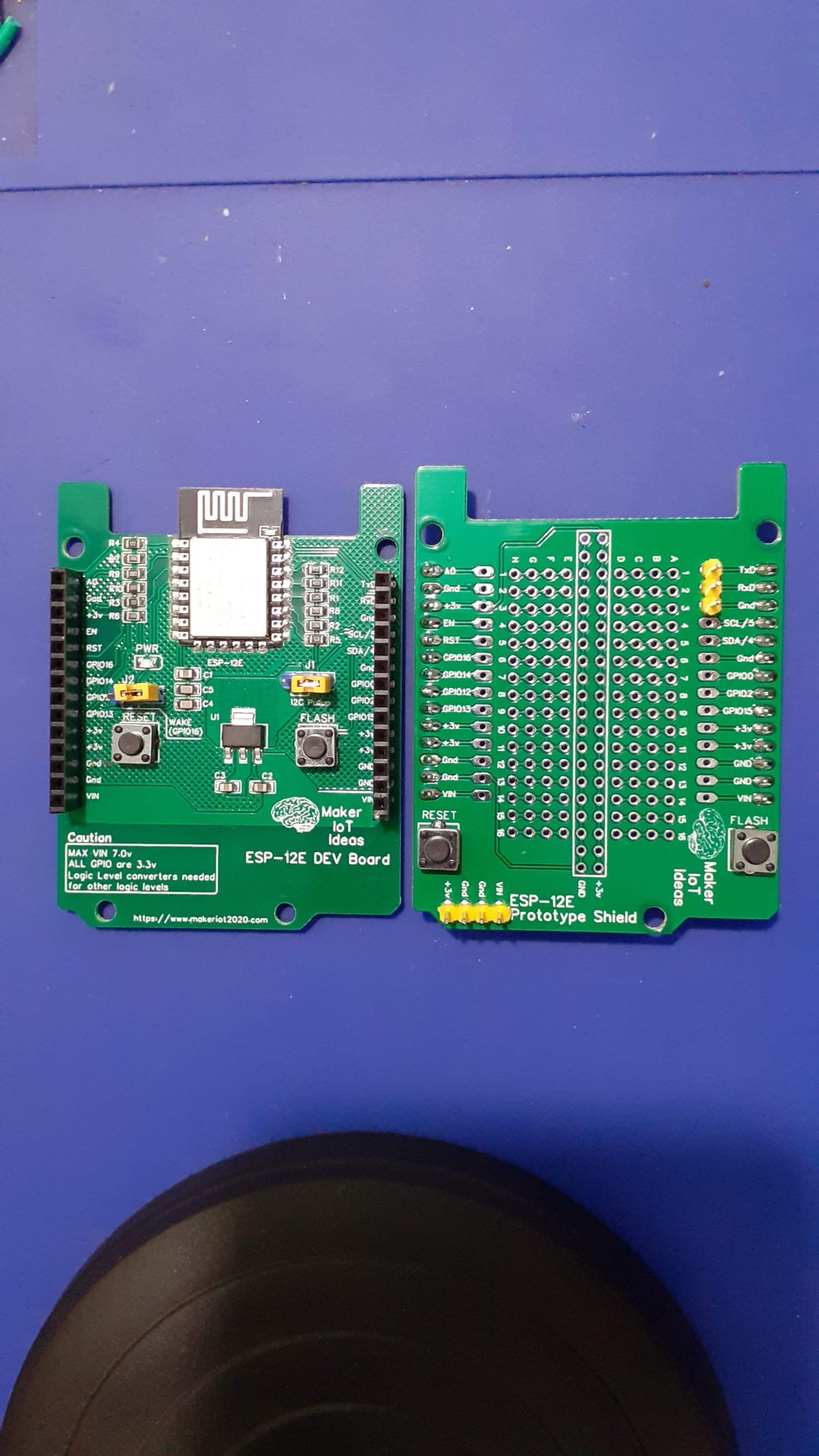 Useful ESP12E-DEV Prototype Shield