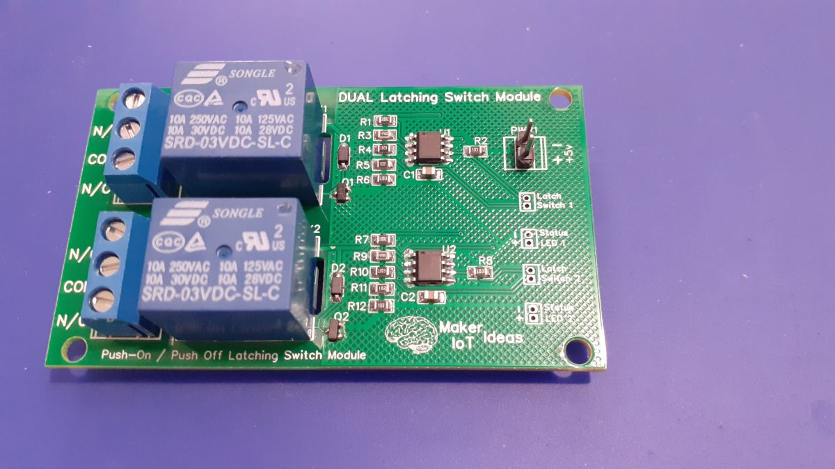 Dual 555 Latching Switch Module