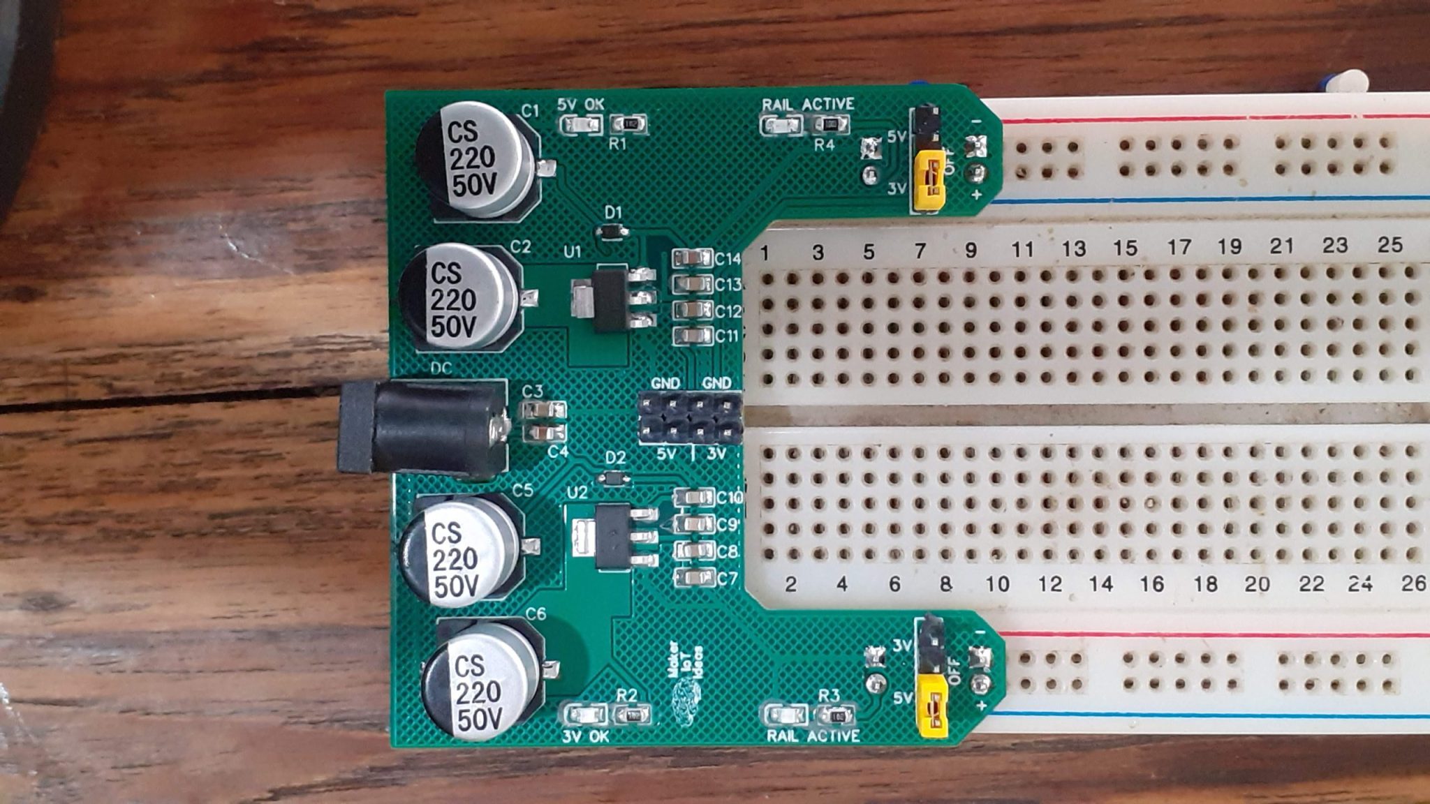 Variable Breadboard Power Module - Maker and IOT Ideas