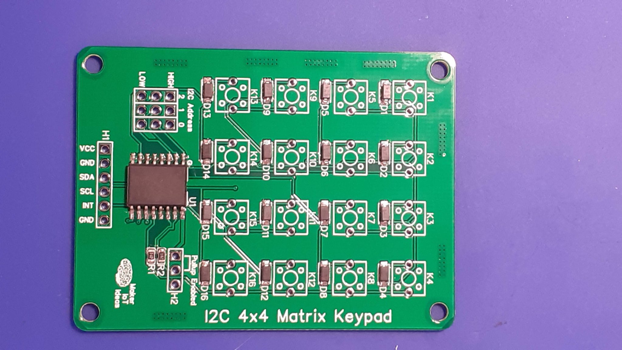 An I2C Matrix Keypad - Maker and IOT Ideas