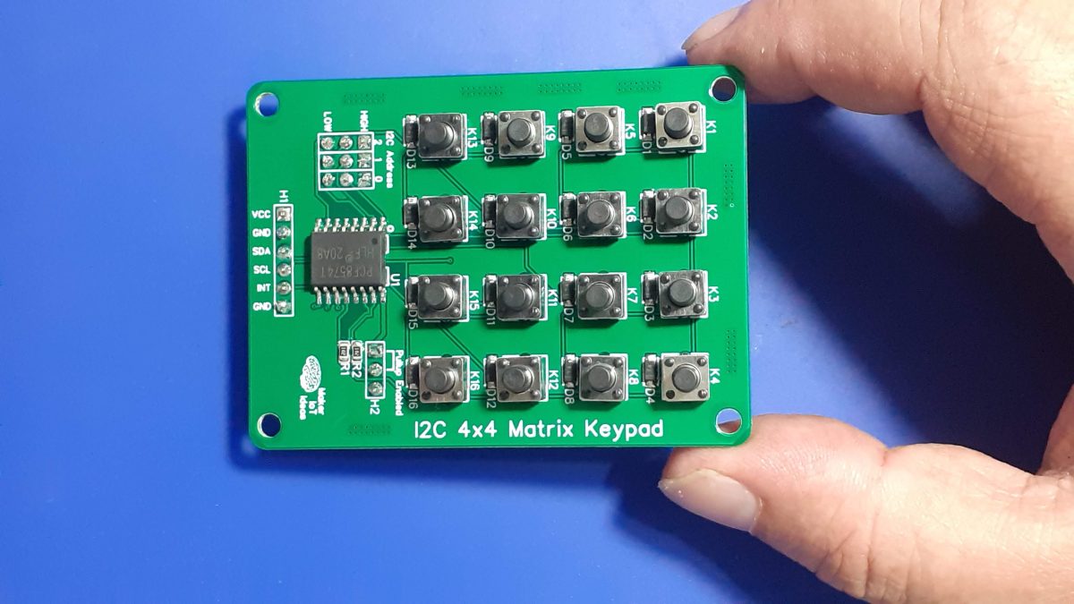 An I2C Matrix Keypad - Maker and IOT Ideas