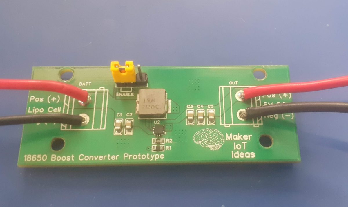 18650 Cell Boost Converter