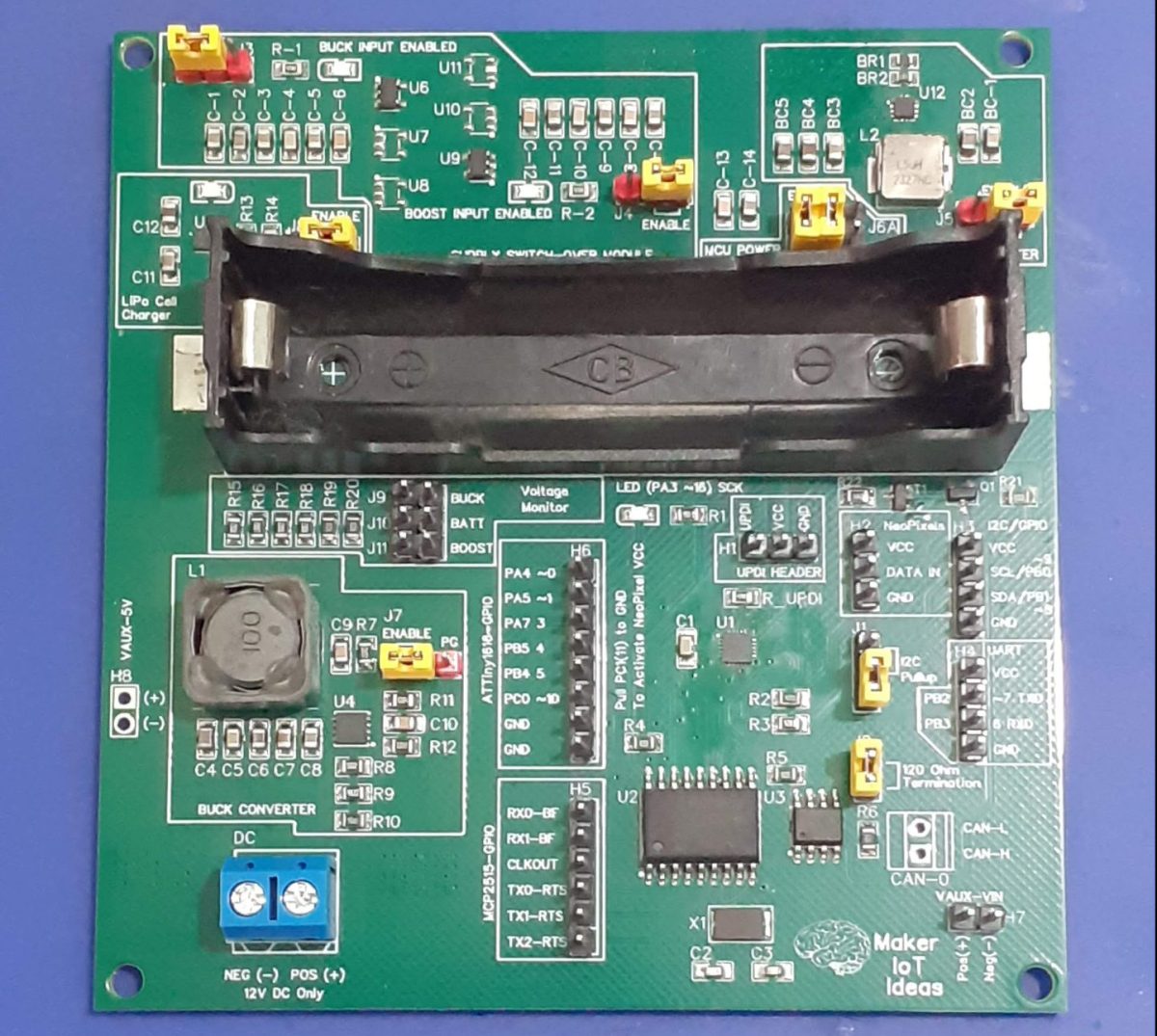 Assembly of the ATTiny1616 Can bus controller PCB